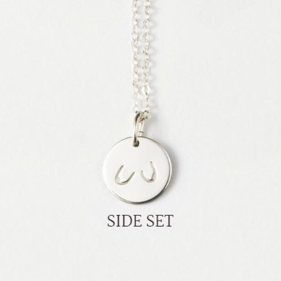 Side Set Boobs/Breasts Feminist Charm Necklace - Picture 2 of 9